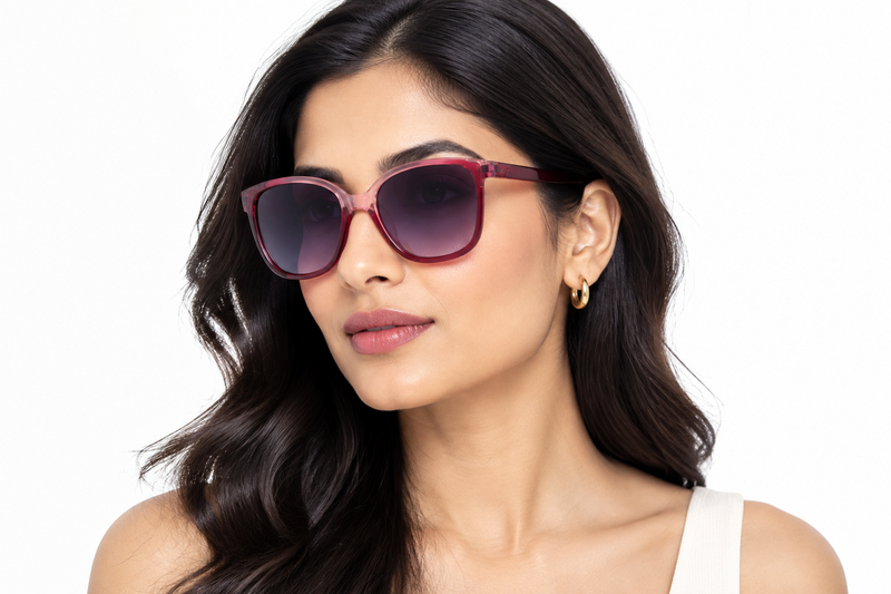 Q181C. Celebrity cat eye sunglasses UV400 Retina protected cooling glass
