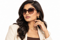 Q181E. Celebrity cat eye sunglasses UV400 Retina protected cooling glass