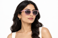 Q181F. Celebrity cat eye sunglasses UV400 Retina protected cooling glass