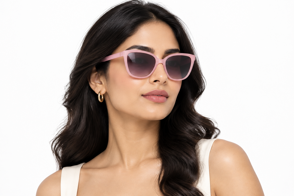 Q181F. Celebrity cat eye sunglasses UV400 Retina protected cooling glass