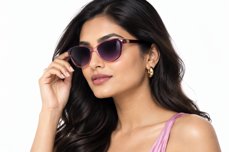 Q182A. Celebrity cat eye sunglasses UV400 Retina protected cooling glass