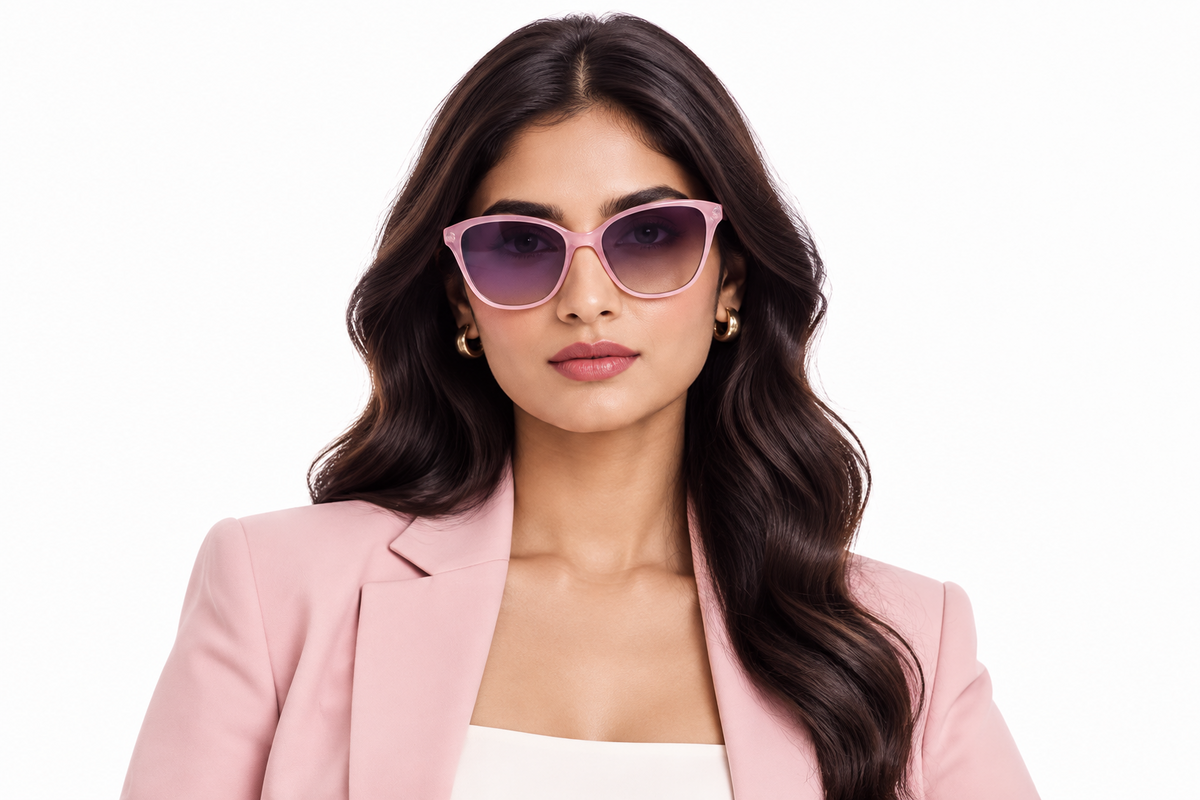 Q182E. Celebrity cat eye sunglasses UV400 Retina protected cooling glass