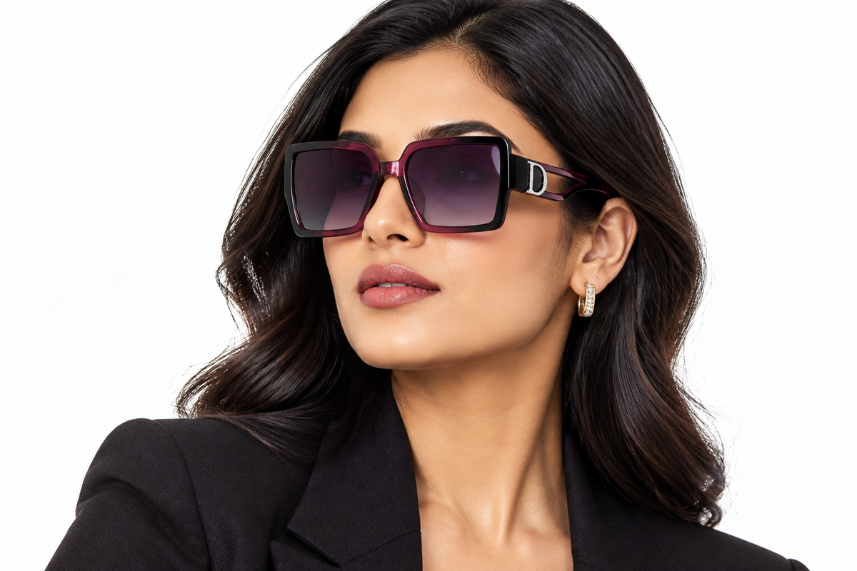 Q183A. Celebrity cat eye sunglasses UV400 Retina protected cooling glass