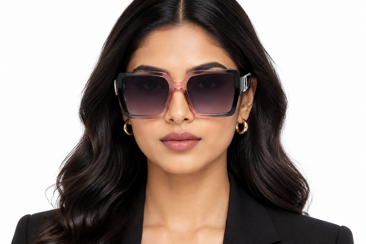Q183C. Celebrity cat eye sunglasses UV400 Retina protected cooling glass