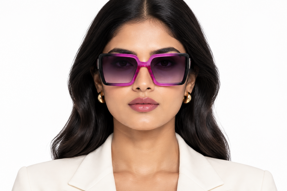 Q183F. Celebrity cat eye sunglasses UV400 Retina protected cooling glass