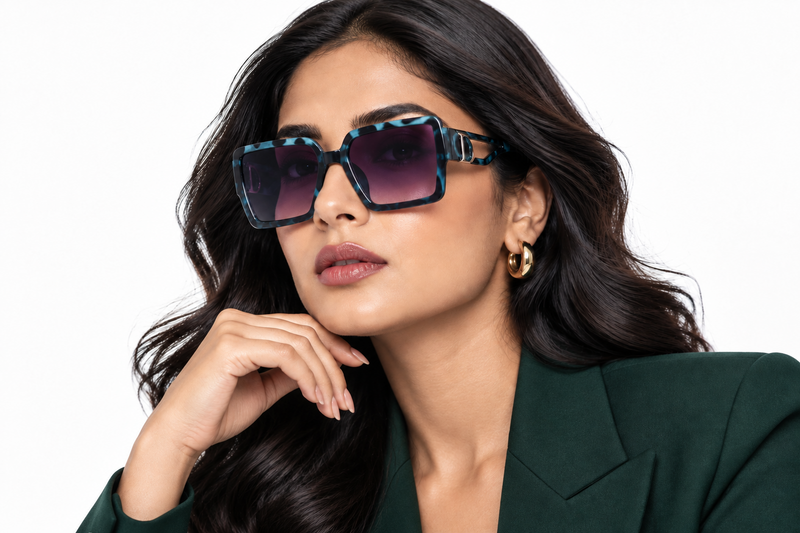 Q183H. Celebrity cat eye sunglasses UV400 Retina protected cooling glass