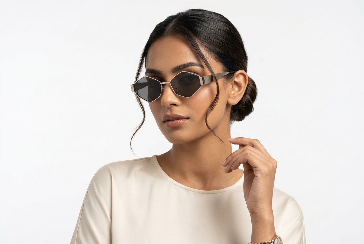 896c. Unisex metal trendy Sunglasses, UV400 Retina Protection,Cooling Shield