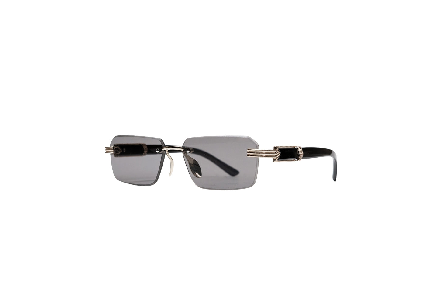 982b. Unisex Rimless sunglass UV400 Retina protected cooling glass