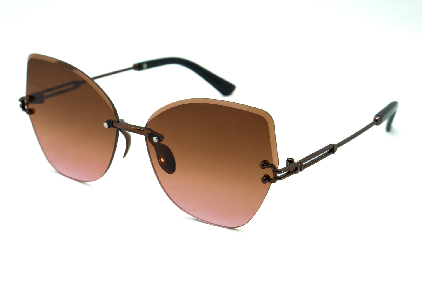 306. Celebrity Rimless diamond cut UV400 Retina protected cooling glass