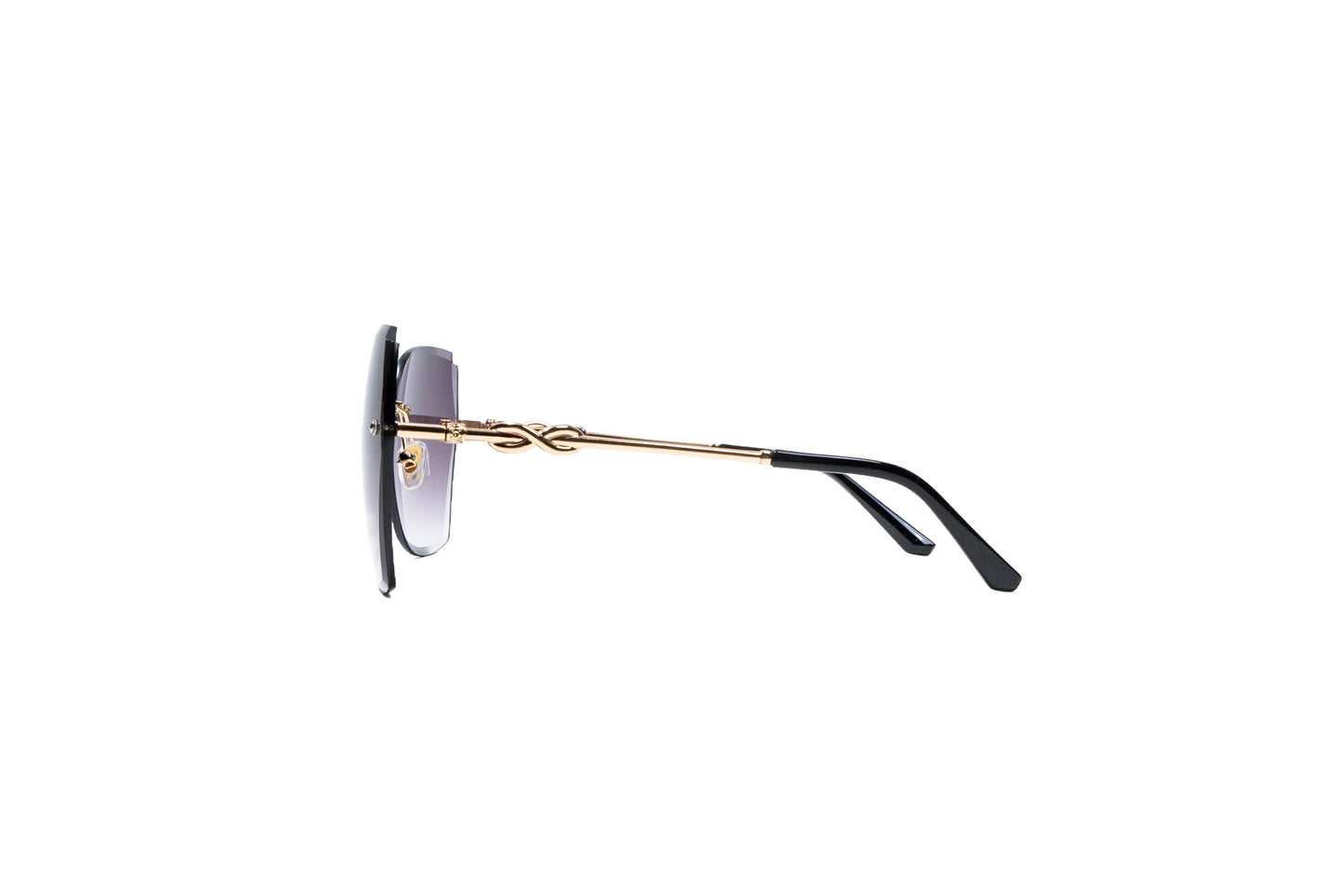 Q133F. Premium Rimless sunglass UV400 Retina protected cooling glass