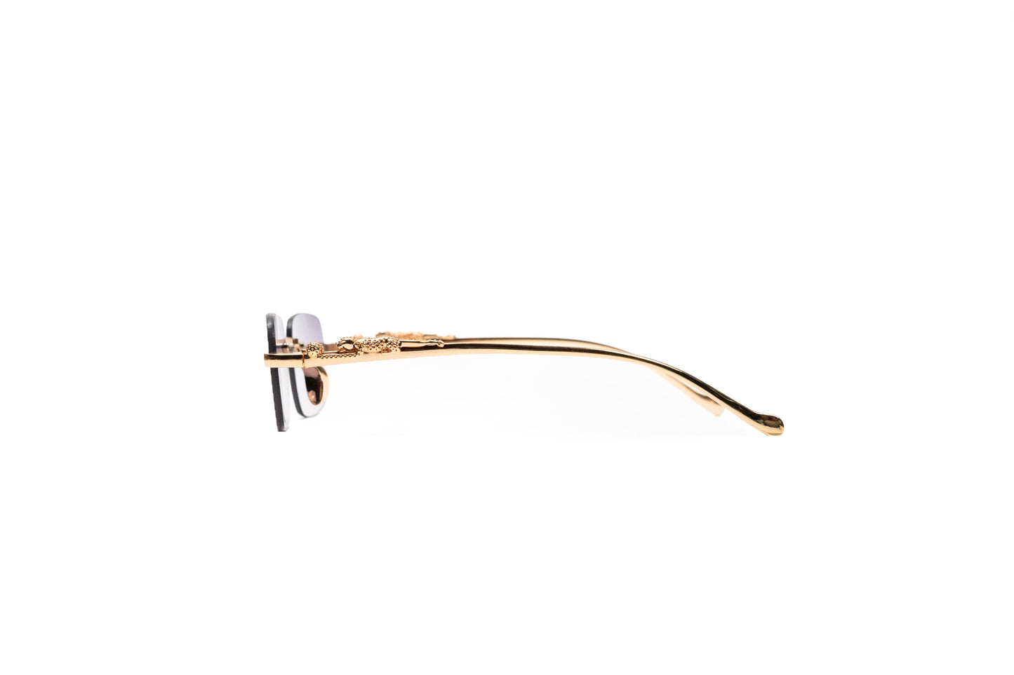 955. Unisex metal Rimless sunglass UV400 Retina protected cooling glass
