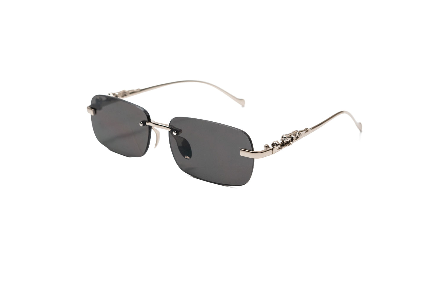953. Unisex metal Rimless sunglass UV400 Retina protected cooling glass