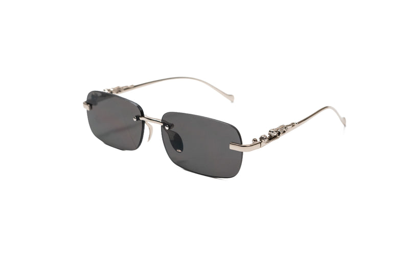 953. Unisex metal Rimless sunglass UV400 Retina protected cooling glass