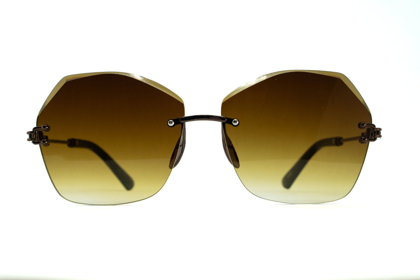351. Celebrity Rimless diamond cut UV400 Retina protected cooling glass