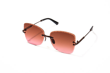 675. Celebrity Rimless diamond cut UV400 Retina protected cooling glass