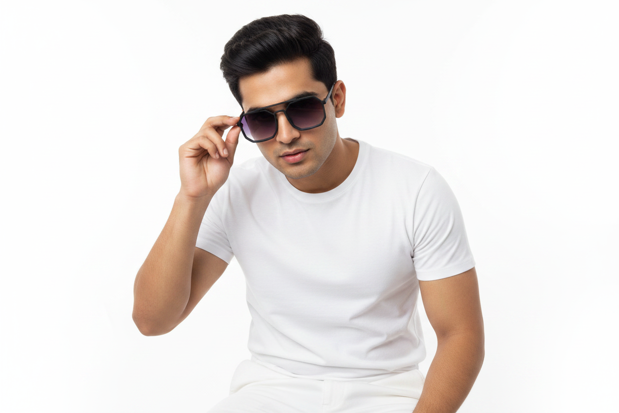 K145e. Men’s Celebrity sunglass UV400 Retina protected cooling glass