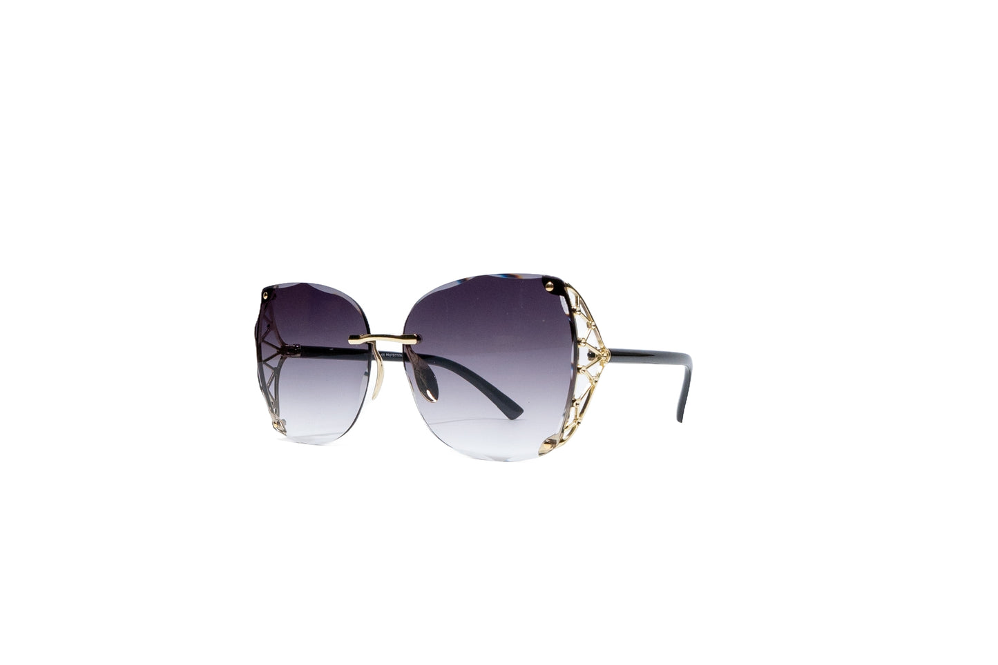 Q284. Premium rimless sunglass UV400 Retina protected cooling glass