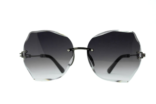 258. Celebrity Rimless diamond cut UV400 Retina protected cooling glass
