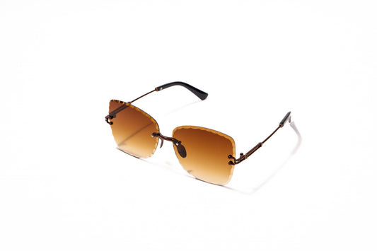 678. Celebrity Rimless diamond cut UV400 Retina protected cooling glass