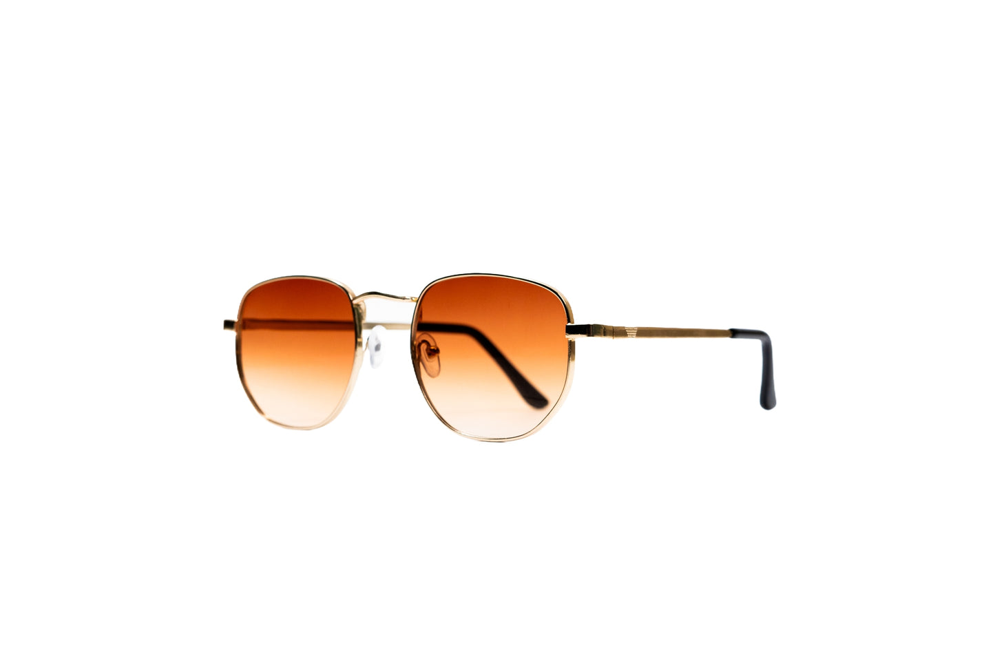 957. Unisex pentagon metal sunglass UV400 Retina protected cooling glass