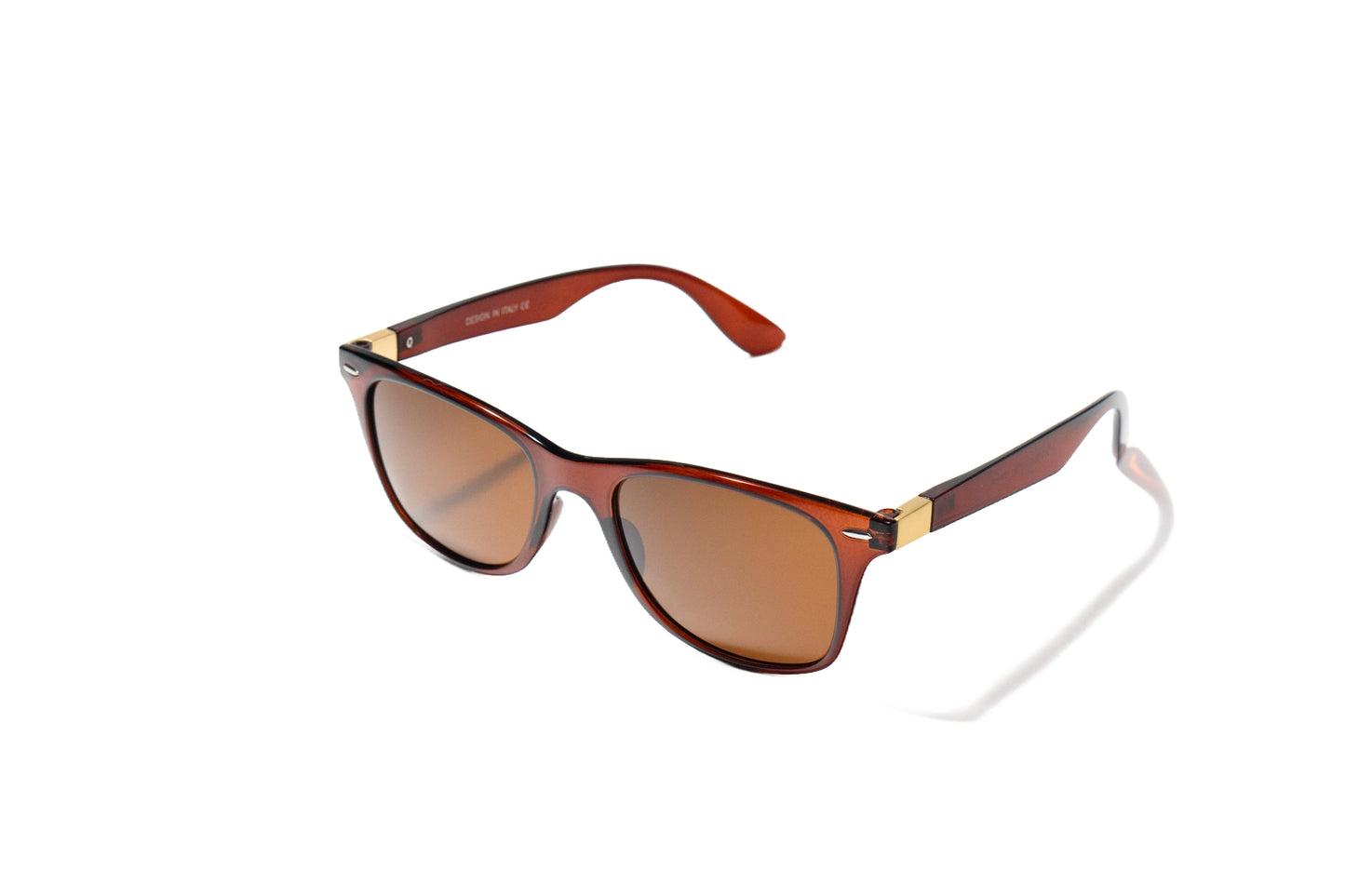 Q73. Men’s glossy brown Polarised Sunglasses, UV400 Retina Protection,Cooling Shield