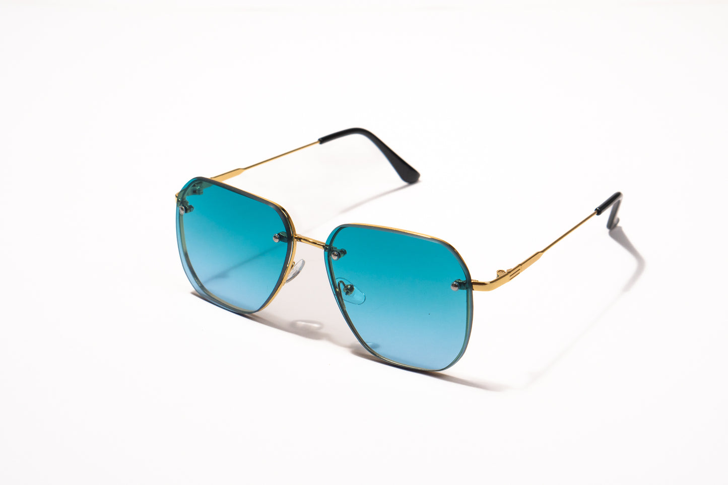 614. Mens Celebrity metal body Rimless UV400 Retina protected cooling glass