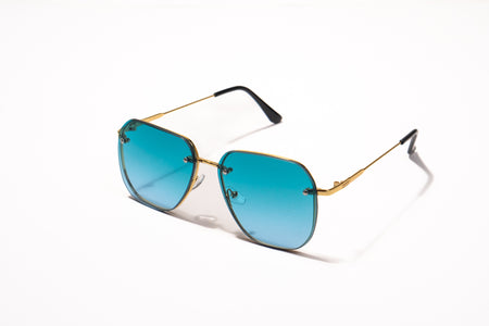 614. Mens Celebrity metal body Rimless UV400 Retina protected cooling glass