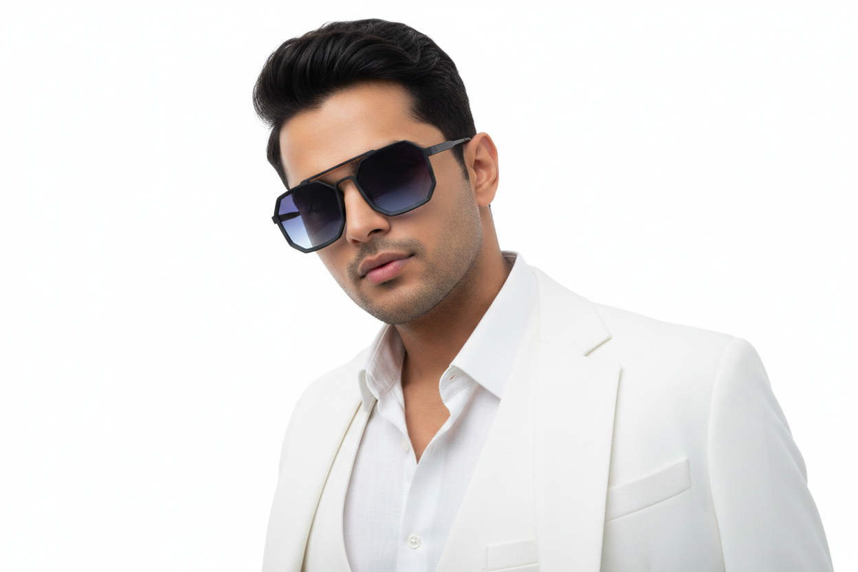 K145a. Men’s Celebrity sunglass UV400 Retina protected cooling glass