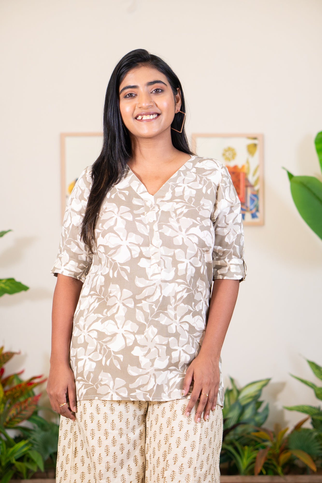 Hyrr Summer exclusive tunic kurta gold