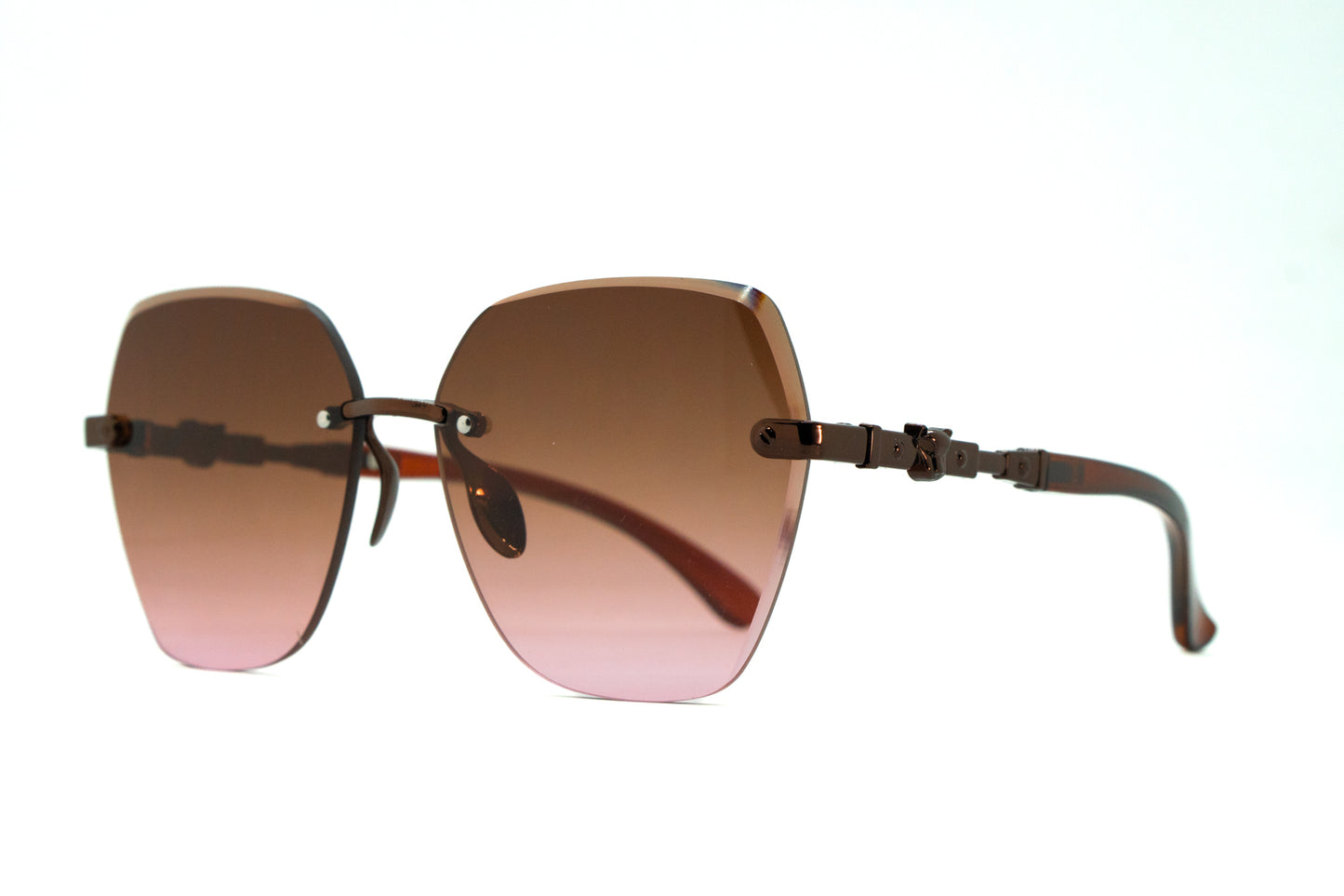 321. Celebrity Rimless diamond cut UV400 Retina protected cooling glass