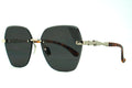317. Celebrity Rimless diamond cut UV400 Retina protected cooling glass